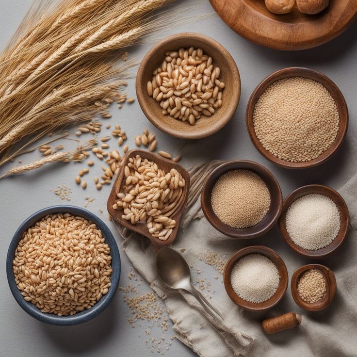 Which grain has the fewest calories?